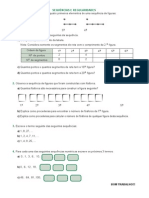 Ficha de Trabalho Sequências e Regularidades