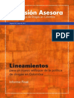 Informe Final Comision Asesora Politica Drogas Colombia