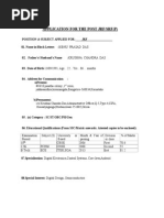 Drdo Application Format