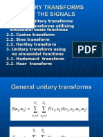 UNITARY TRANSFORMS OF THE SIGNALS