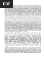 1 La Palabra Sociología Fue Creada Por Augusto Comte en 1839
