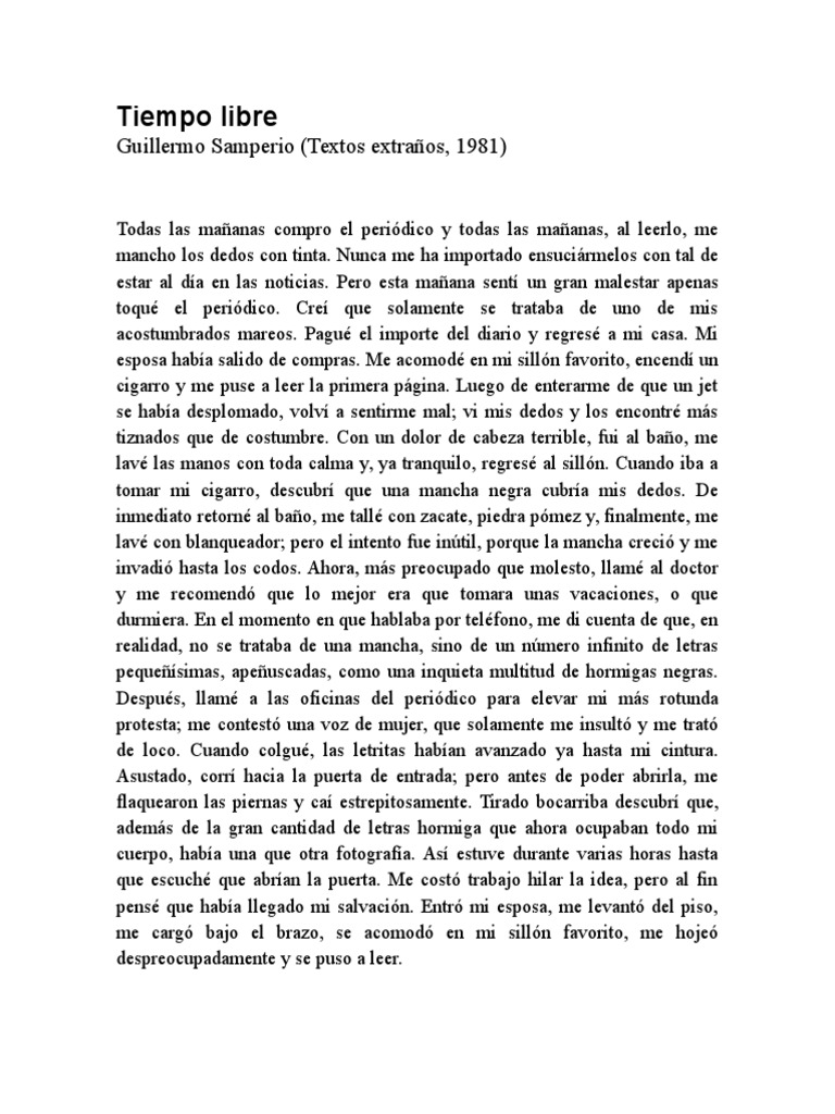 Tiempo Libre | PDF