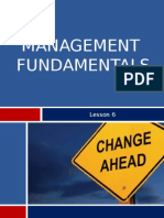 Management Fundamentals: Lesson 6