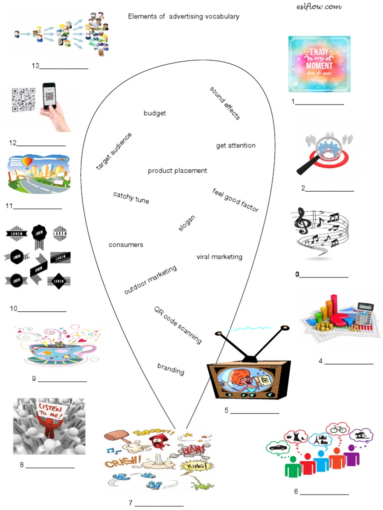 Elements of Advertising Vocabulary Red | PDF