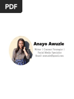 Anayo Awuzie's Portfolio