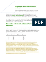 Ejemplo Pronóstico de Demanda Utilizando Variación Estacional