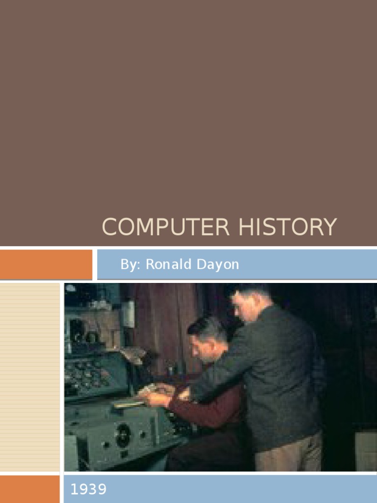 Key Milestones in Computer History | PDF | Technology & Engineering ...