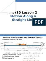 PHY10 Lesson 2 Kinematics (Full)