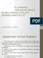Cooperative Learning Strategies and Social Skills of Multigrade Pupils in General Santos City