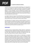 Concepto de Derechos Humanos y Su Marco Historico