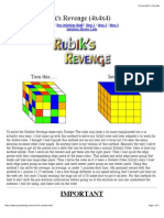 Rubik 4x4x4 Solution