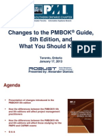 Changes to the PMBOKR Guide 5th Edition and What You Should Know Final