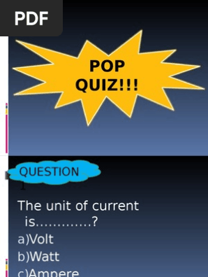 pop quiz