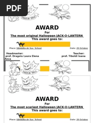 award halloween Pumpkin