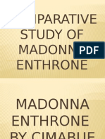 Comparative Study of Madonna Enthrone