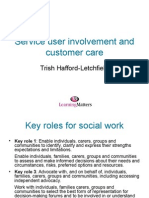 Service User Involvement and customer care