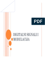 Digitalni Signali I Modulacije