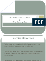 The Public Service Law