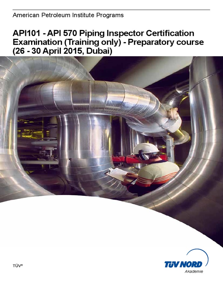 API101 - API 570 Piping Inspector Certification Examination (Training ...
