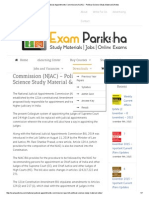 National Judicial Appointments Commission (NJAC) - Political Science Study Material & Notes PDF