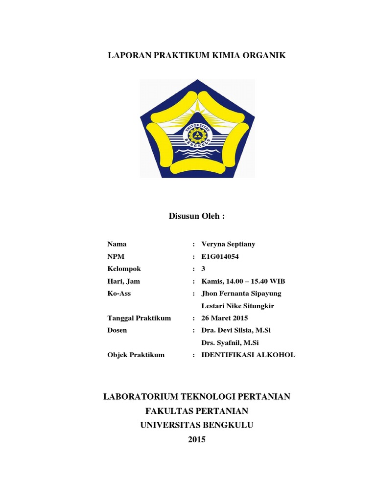 Laporan Praktikum Identifikasi Alkohol Laporan Praktikum Identifikasi Alkohol