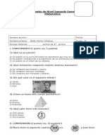 Prueba Nivel II S. Matemática PRIMERO Corregida