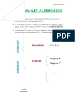 Lenguaje Algebraico y Ecuaciones