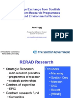 Knowledge Exchange From Scottish Government Research Programmes in Rural and Environmental Science