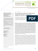 Semivariograma escalonado no planejamento  amostral da resistência à penetração e  umidade de solo com cana-de-açúcar