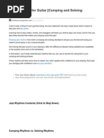 Jazz Rhythms For Guitar Comping and Soloing Studies