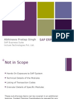 SAP ERP Overview: Abhinava Pratap Singh