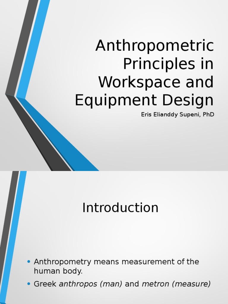 Anthropometric Principles in Design | PDF | Anthropometry | Human ...