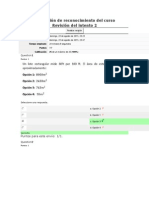 Evaluación de Reconocimiento Del Curso