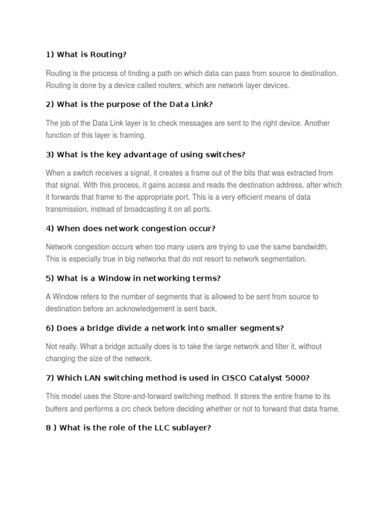 CCN Lab Interview Questions PDF Computer Network Ip Address