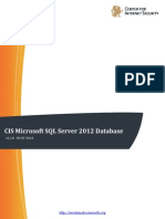 CIS Microsoft SQL Server 2012 Database Engine Benchmark v1.1.0 PDF