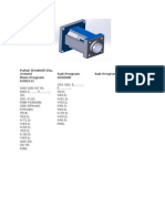 Pahat (Endmill Dia. 21mm) Main Program (O0011) Sub Program (O0008) Sub Program (O0009)