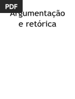 Filosofia Argumentação e Retórica