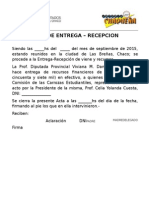 Acta de Entrega-recepcion - Comision