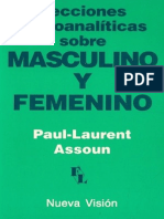 Lecciones Psicoanaliticas Sobre Masculino y Femenino Paul Laurent Assoun