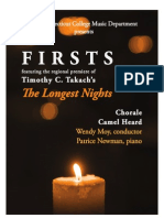 Fall Choral Concert: Firsts