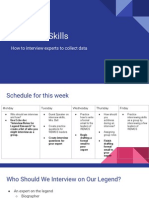 Interview SkillsWeek Schedule