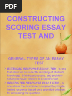 Download Constructing and Scoring Essay Test3 by arturito SN29076207 doc pdf