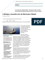 L'Afrique, Nouvelle Mer Du Nord Pour Statoil - JeuneAfrique