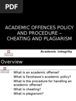 Download Academic Offences Policy and Procedure - Cheating and Plagiarism by SOPHIA SN290772282 doc pdf