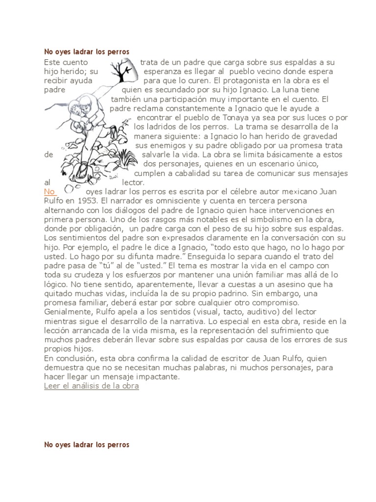 No oyes ladrar los perros.doc Narración Cuentos