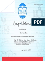 Certificate Water Acadmy