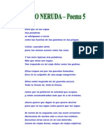 Poesia - PABLO NERUDA (Poema 5)