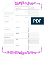Pretty Floral Weekly Planner - 2pg Full Size