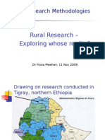 TIDI Research Methodologies: Rural Research - Exploring Whose Reality?