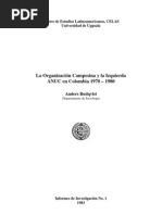 La Organización Campesina y la izquierda ANUC en Colombia 1970-1980